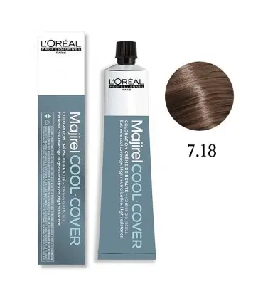 Краска для волос LOreal Professionnel Majirel Cool Cover, 50мл - 7.18