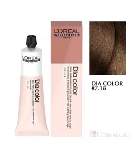 Краска L'Oreal Professionnel DIA Color (цвет #attr#). Продажа с доставкой Краска L'Oreal Professionnel DIA Color 7.18