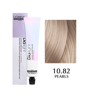 Краска L'Oreal Professionnel Dia Light, цвет 10.82 — светлый молочный коктейль мокка перламутровый
