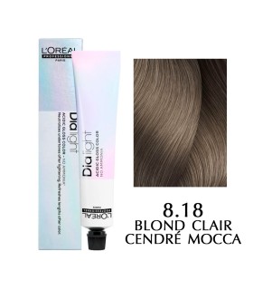 Краска L'Oreal Professionnel Dia Light (цвет #attr#) Краска L'Oreal Professionnel Dia Light, цвет 8.18 — светлый блондин пепельный мокка